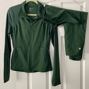 Zella Jacket, 7/8 leggings and sports bra.